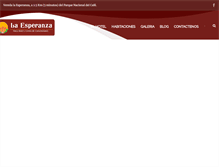 Tablet Screenshot of fincahotellaesperanza.com